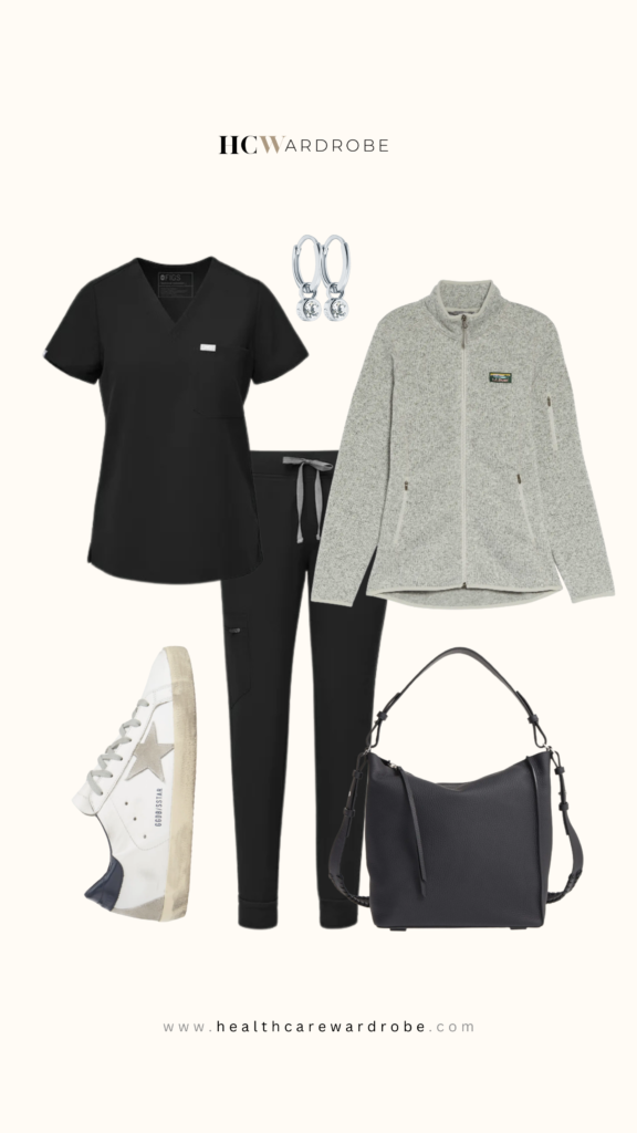 How to Style Black Scrubs